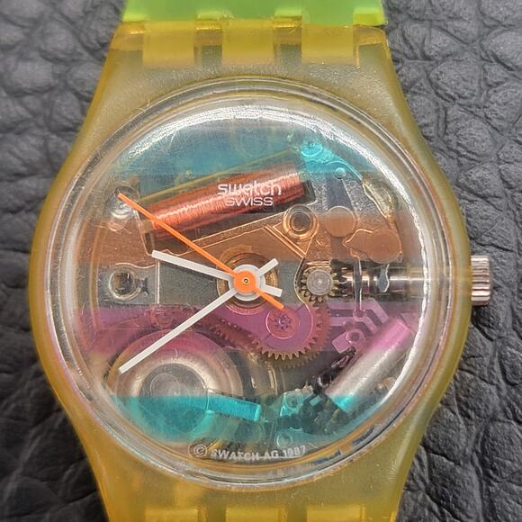 Swatch Other - Vintage 1987 Swatch Belvedere Multi-color Quartz Watch Working.